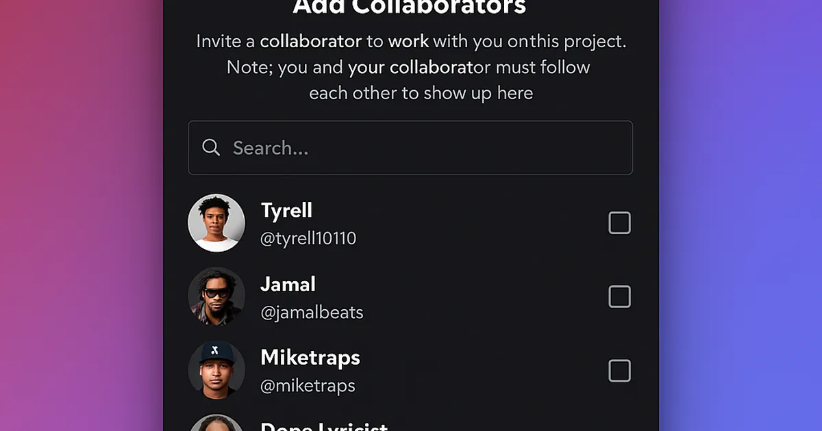🎉 New in iOS 11.7.0: Project Collabs & Import Audio