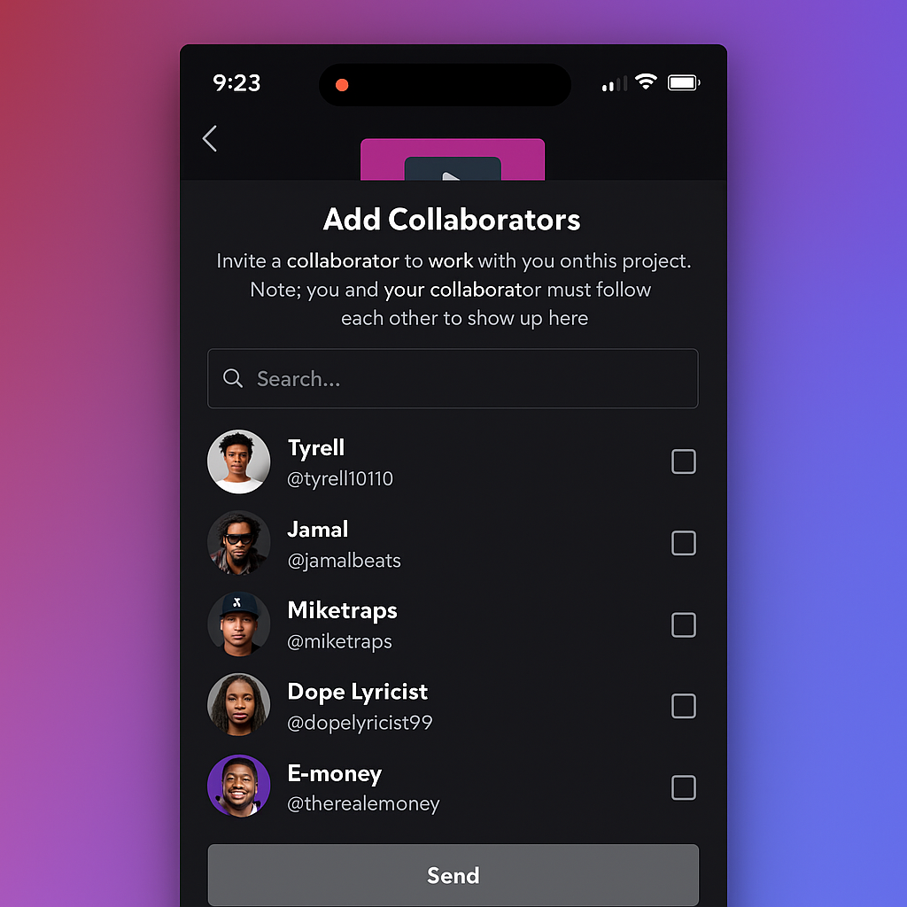 🎉 New in iOS 11.7.0: Project Collabs & Import Audio